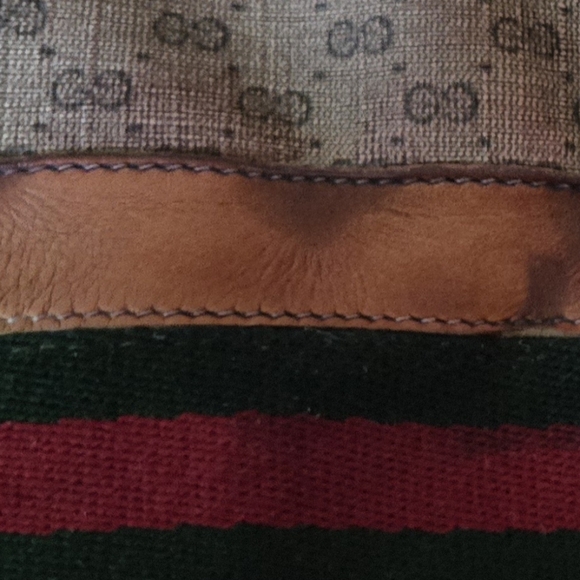 Gucci Tan and Brown Patterned Shoulder Bag - Picture 3 of 4